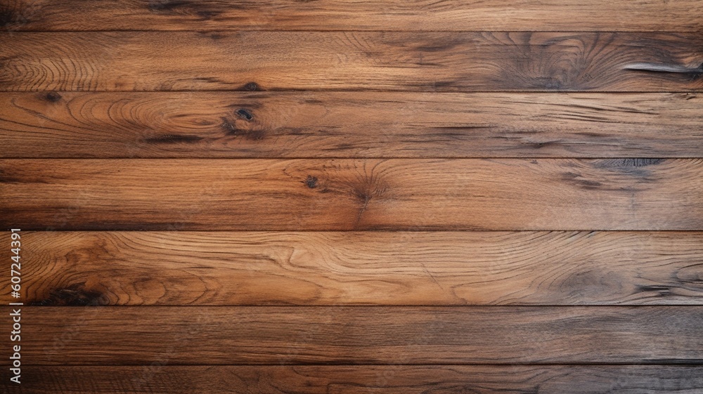Naklejka premium brown grunge wooden texture Generative AI