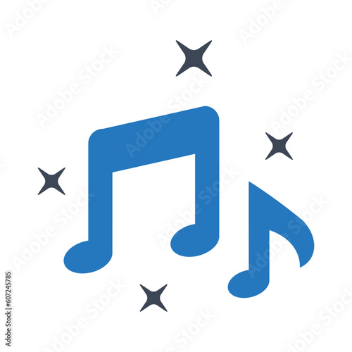 Music vector icon photo