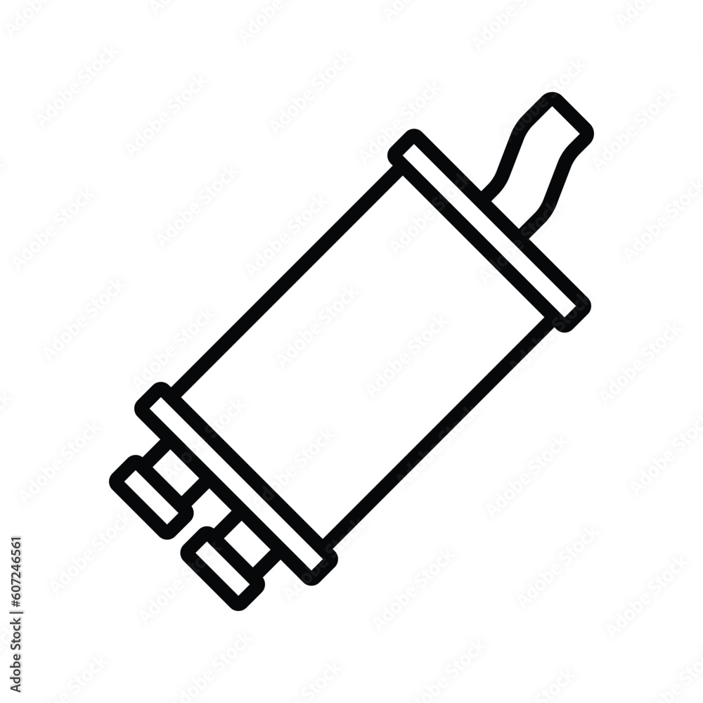 muffler icon vector design template in white background muffler icon vector design template in white background