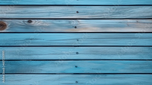 blue painted wood background Generative AI