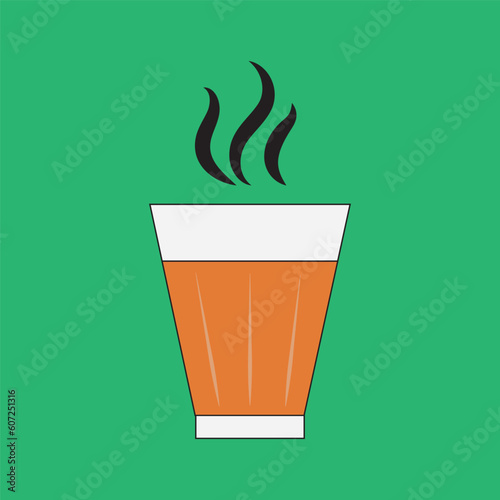 Tea also known chai, Chai vector Illustration Indian Street Food