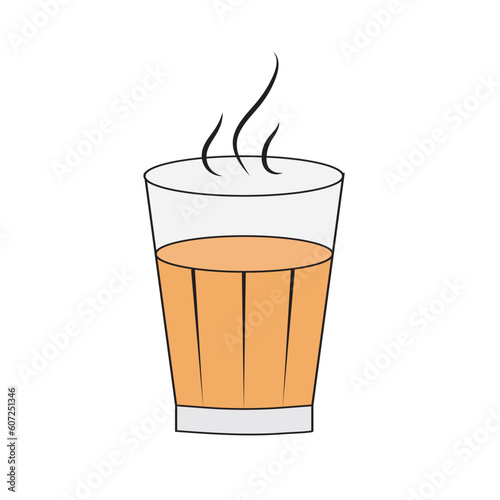 Tea also known chai, Chai vector Illustration Indian Street Food