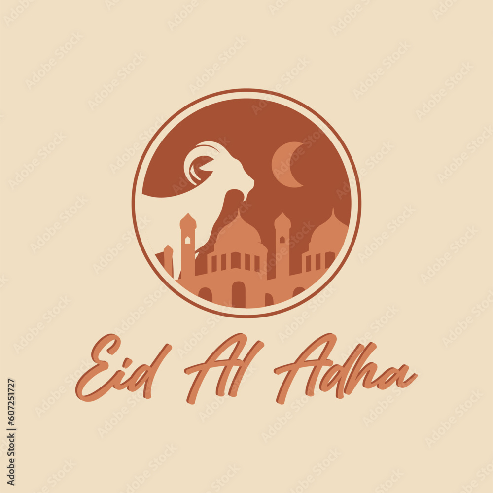 Eid Al Adha Vector Graphic Logo icon template.eps