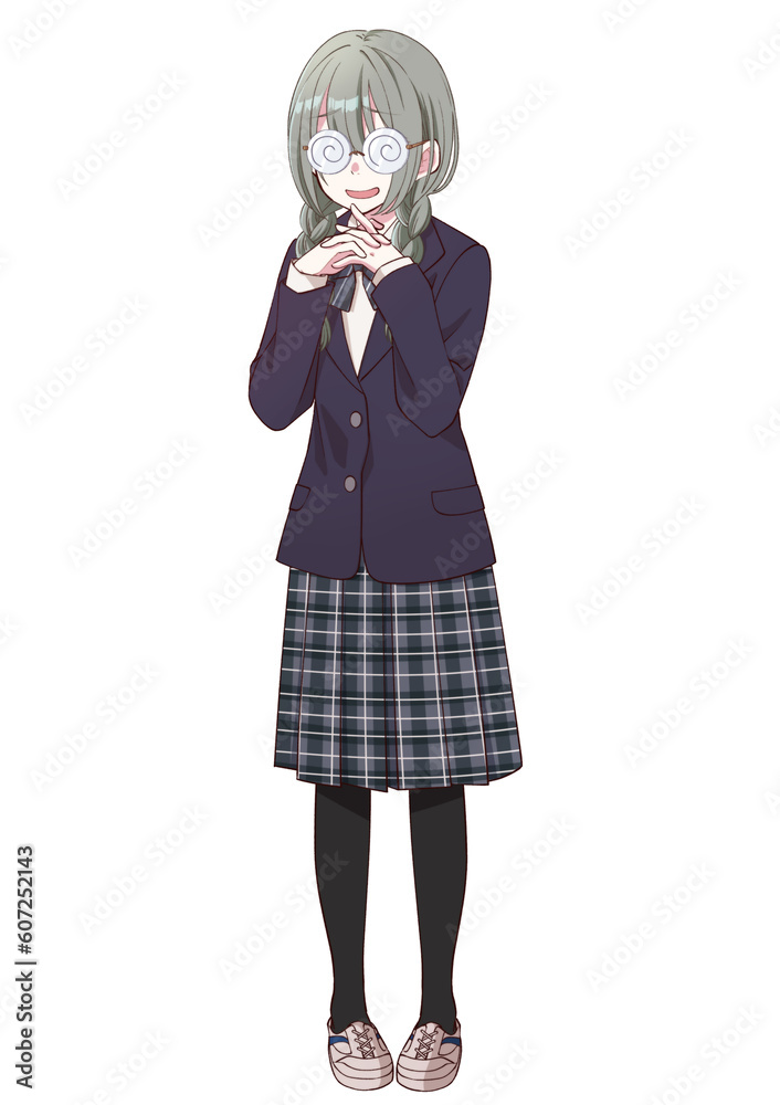 陰キャオタクな三つ編み女子高校生 陰キャオタクな三つ編み女子高校生