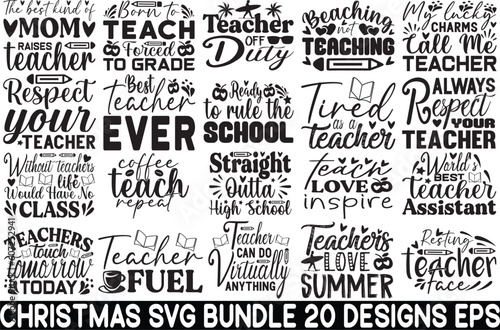 Digital Cut File,  Bundle Designs, T-shirts Design, Print On Demand, Silhouette Cut File, Svg Cricut Cut Files, Png Instant Download, Teacher Quote Svg, Teach Love Inspire Svg, Teacher Bundle, Dxf, Ba