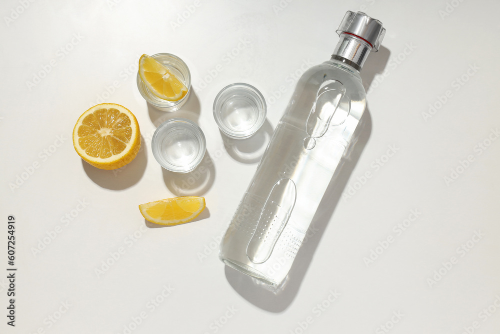 Concept of strong alcohol drink, vodka alcohol Concept of strong alcohol drink, vodka alcohol