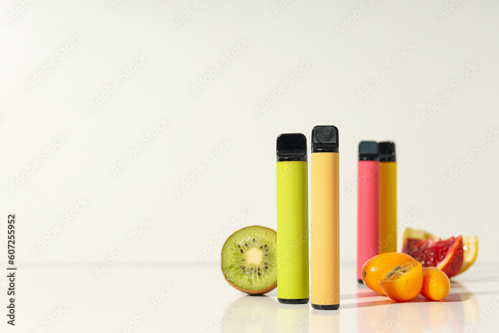 Smoking devices - electronic cigarette, concept of modern smoking