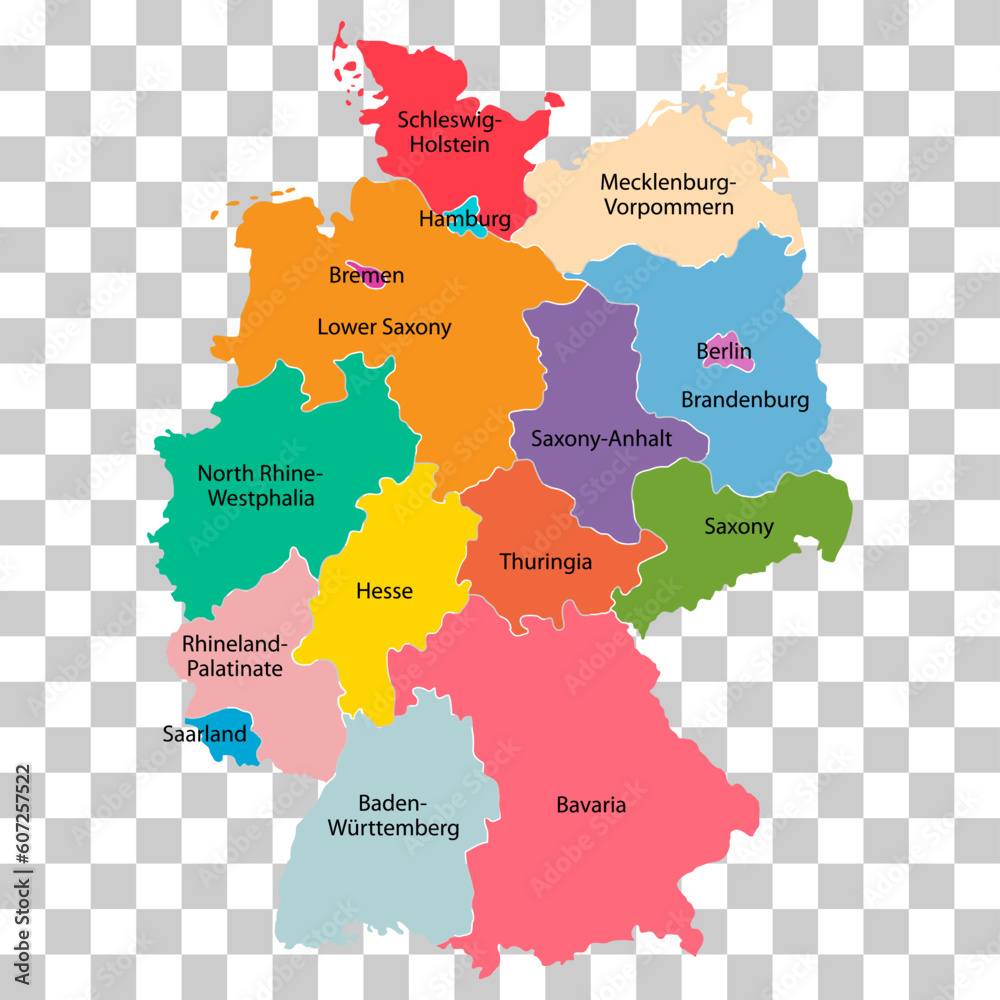 Germany map icon, geography blank concept, isolated graphic background vector illustration