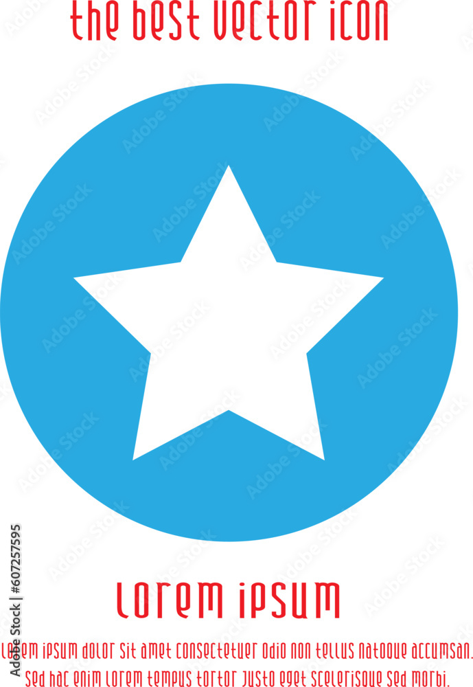Obraz premium Star vector icon eps 10. Simple isolated illustration.