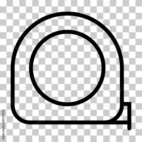 Wallpaper Mural Measurement tape icon, measure tool concept design symbol, instrument flat vector illustration Torontodigital.ca