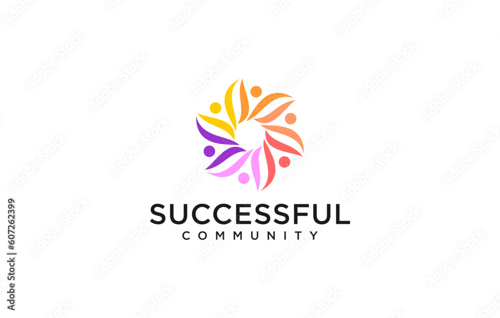 success community simple unique logo design success community simple unique logo design