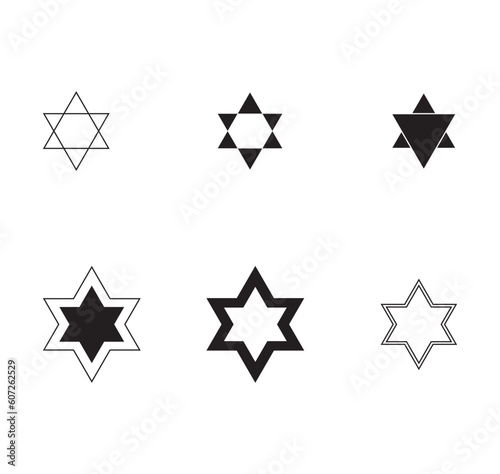 Set of star icon. Star icon design.