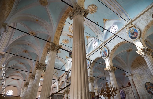 The Church of the Taxiarchs in Ayvalik, Turkey, a historic 19th century church, now a museum photo