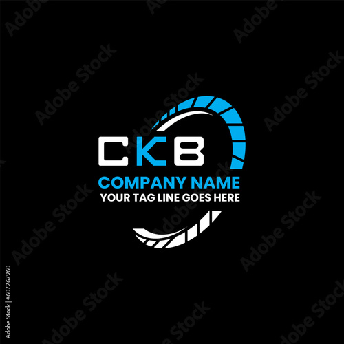 CKB letter logo creative design with vector graphic, CKB simple and modern logo. CKB luxurious alphabet design   photo