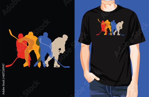 Ice hockey t-shirt design ideas