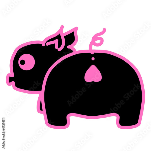 black pig