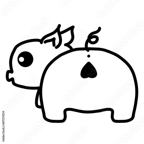 pig outline