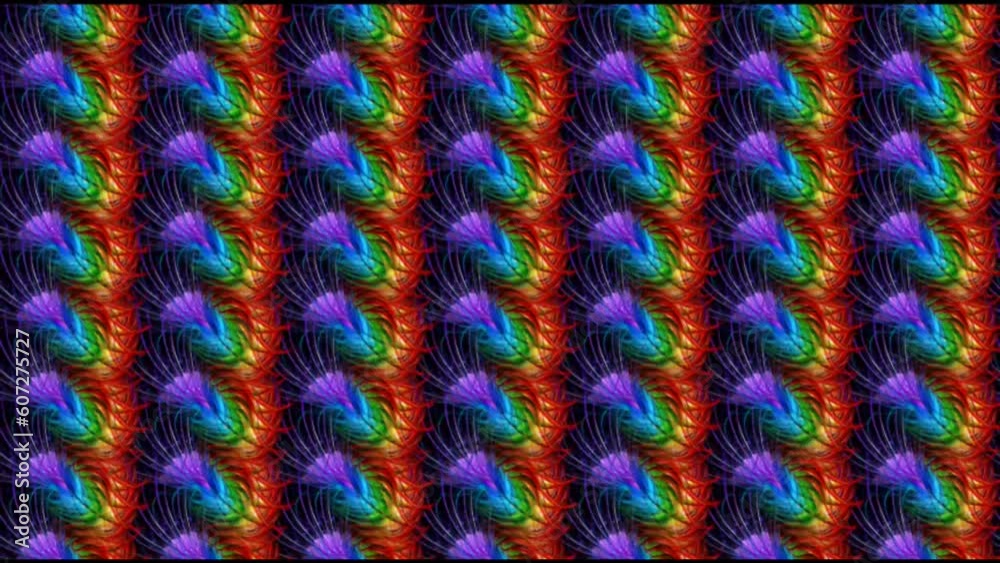 Bright vivid flourish repeating pattern Bright vivid flourish repeating pattern