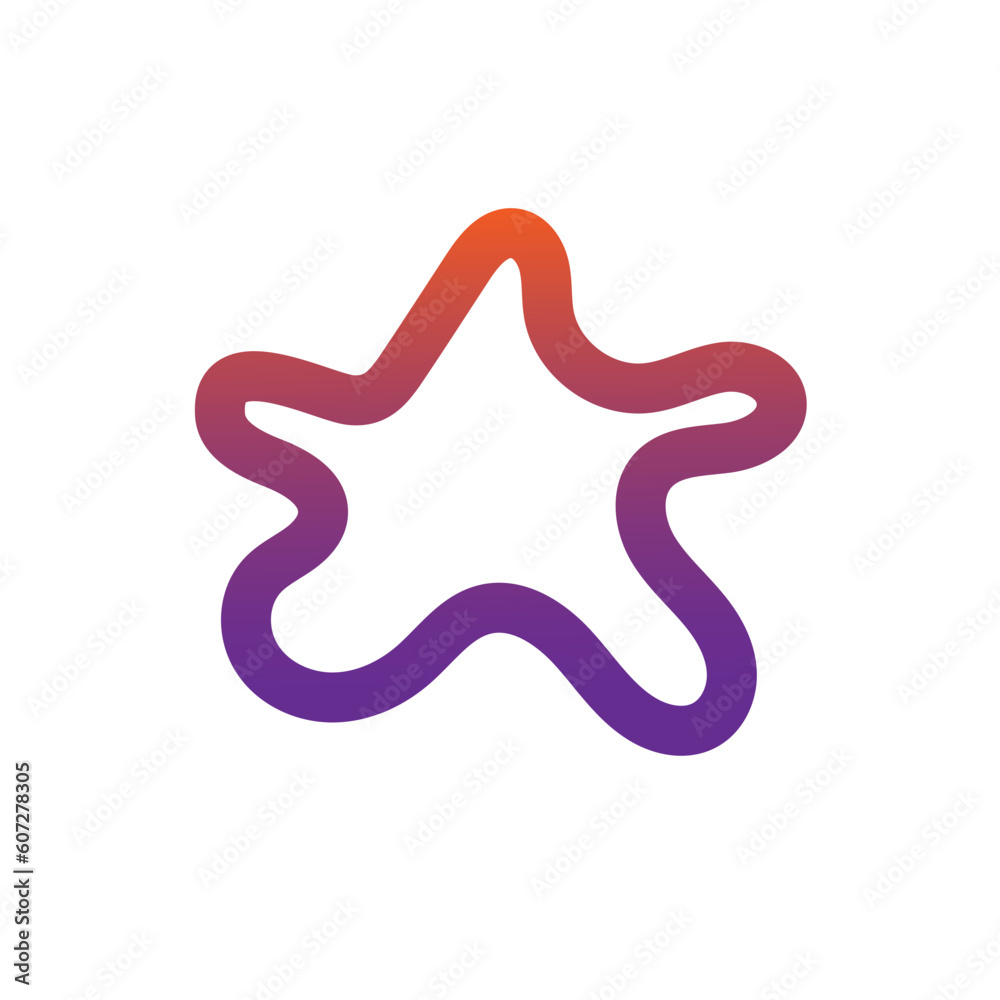 Colorful Gradient Abstract Outline Colorful Gradient Abstract Outline