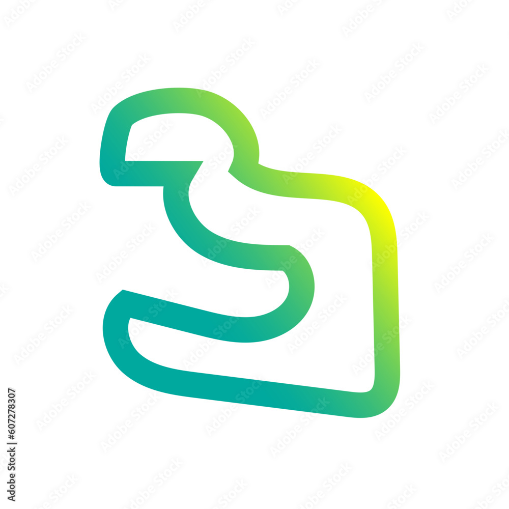 Colorful Gradient Abstract Outline Colorful Gradient Abstract Outline