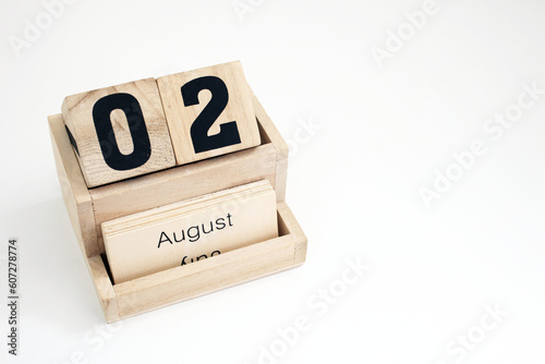 Second Of August Perpetual Calendar photo