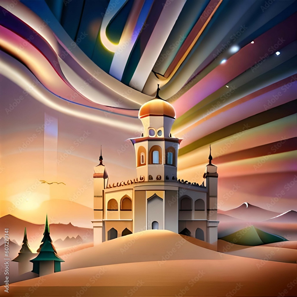 Eid al-Adha illustration background 4k.
Created using generative AI Eid al-Adha illustration background 4k.
Created using generative AI