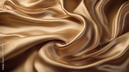 Wallpaper Mural Golden Silk Waves Background Generative AI Torontodigital.ca