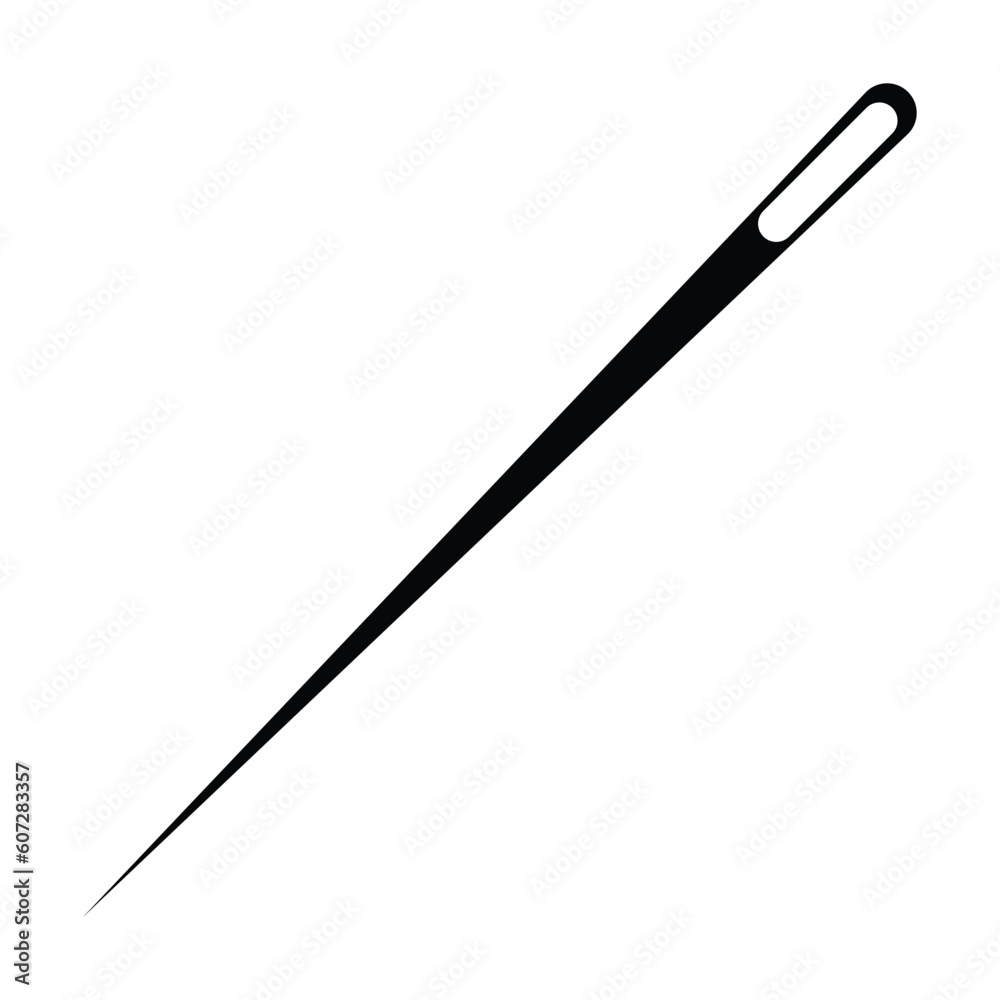 needle icon, threading vector, sew illustration needle icon, threading vector, sew illustration