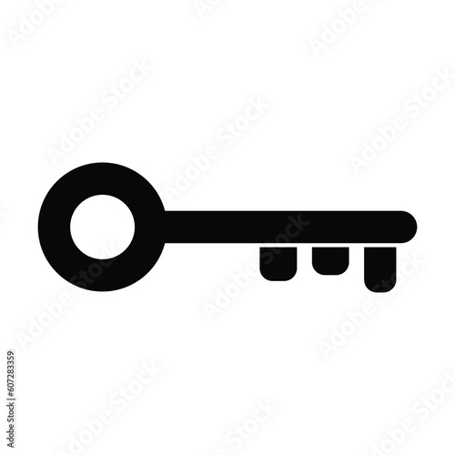 key icon, safe vector, office illustration