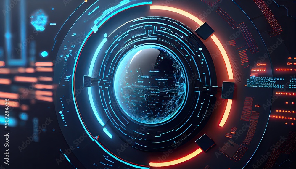 High technology background, ai generated High technology background, ai generated