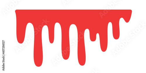 Blood dripping. Liquid ink dripping. sweet honey