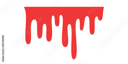 Blood dripping. Liquid ink dripping. sweet honey