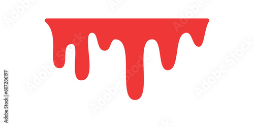 Blood dripping. Liquid ink dripping. sweet honey