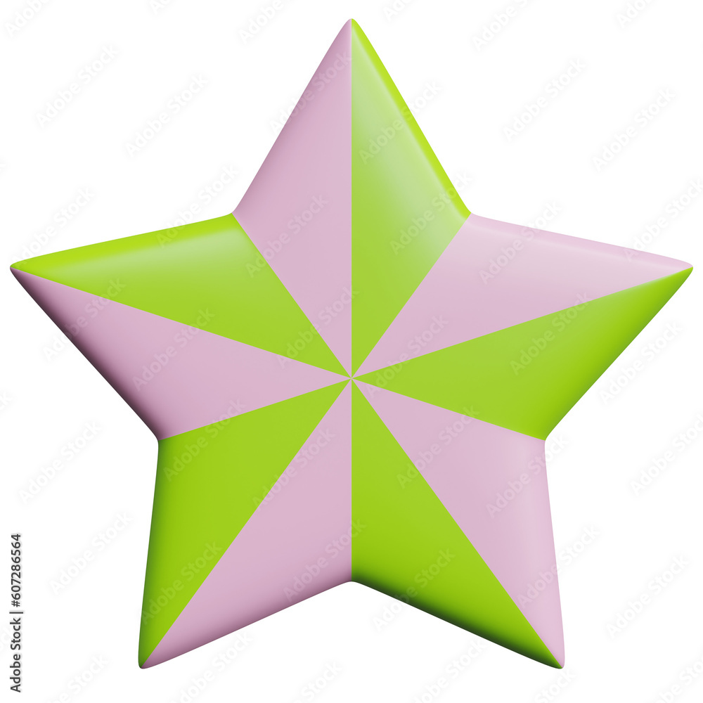3D Retro Y2K Element 2 Star 3D Retro Y2K Element 2 Star