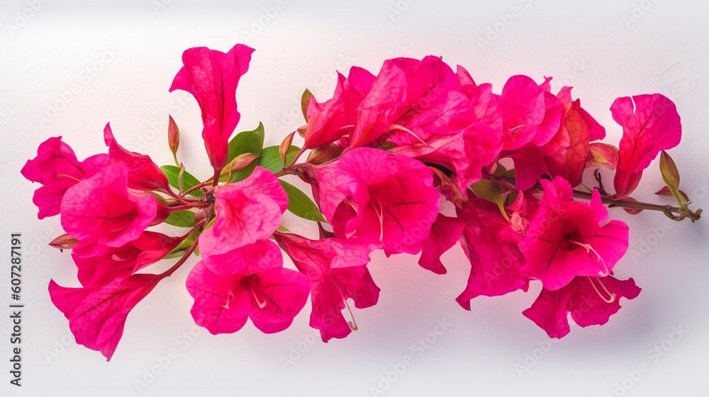 Blooming branch flowers Generative AI Blooming branch flowers Generative AI