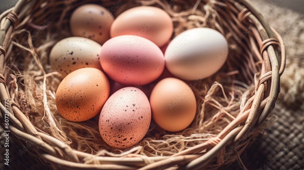 sunny Easter background Generative AI sunny Easter background Generative AI