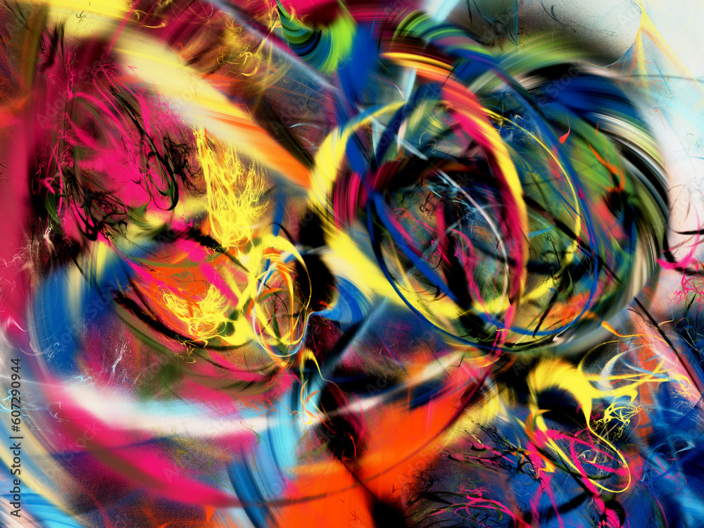 custom made wallpaper toronto digitalrainbow abstract fractal background 3d rendering illustration