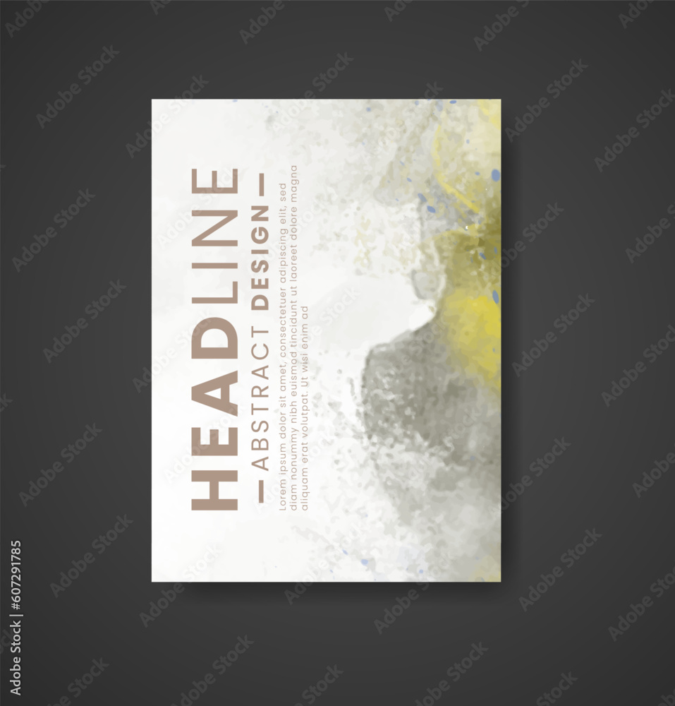 Obraz premium Cards with watercolor background. Design for your cover, date, postcard, banner, logo.