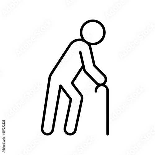 Person with cane icon