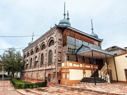 Six Dome Synagogue in Jewish settlement Krasnaya Sloboda (Red village or Red City) of Guba District, Azerbaijan. photo