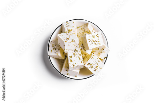 Photos Greek Feta Cheese isolated