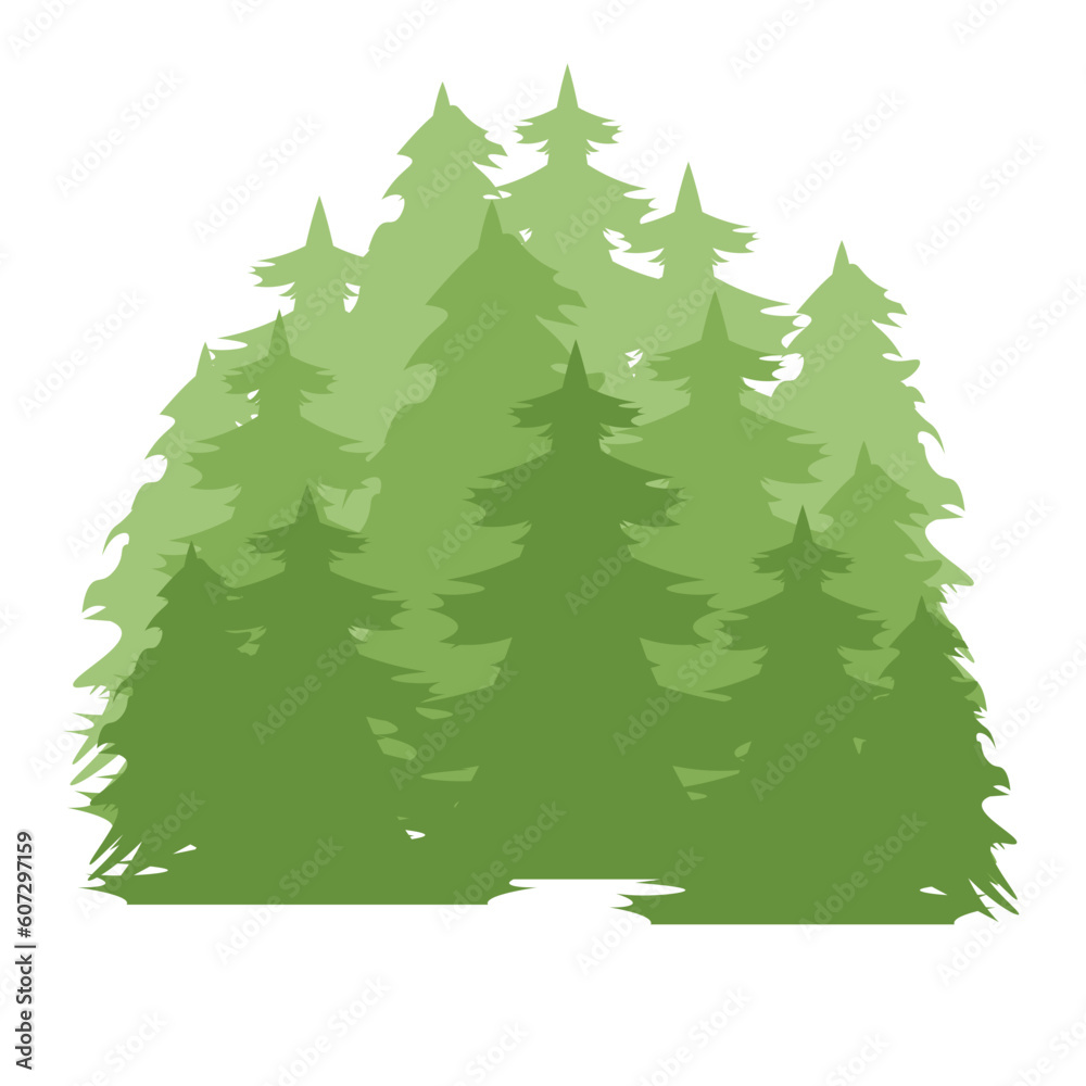 Forest Vector Element