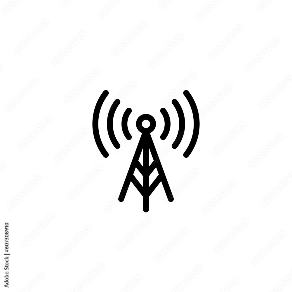 antenna sign symbol vector antenna sign symbol vector