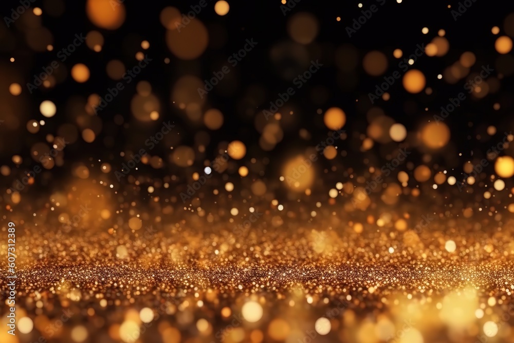 Abstract gold background with gold particle and glitter Abstract gold background with gold particle and glitter