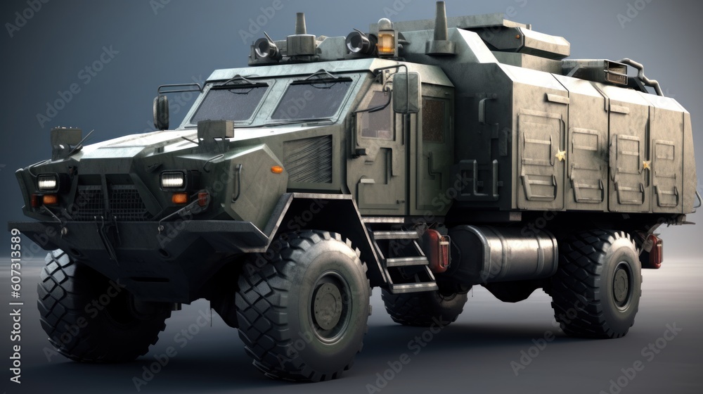 Military Armored Transport Vehicle