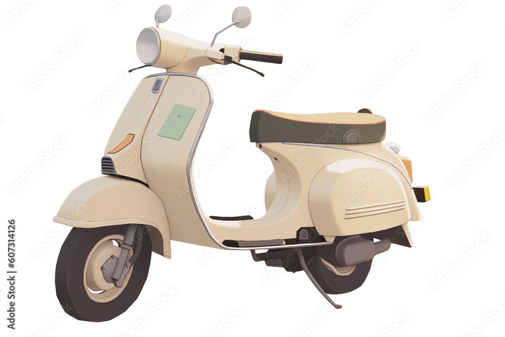 scooter isolated on white