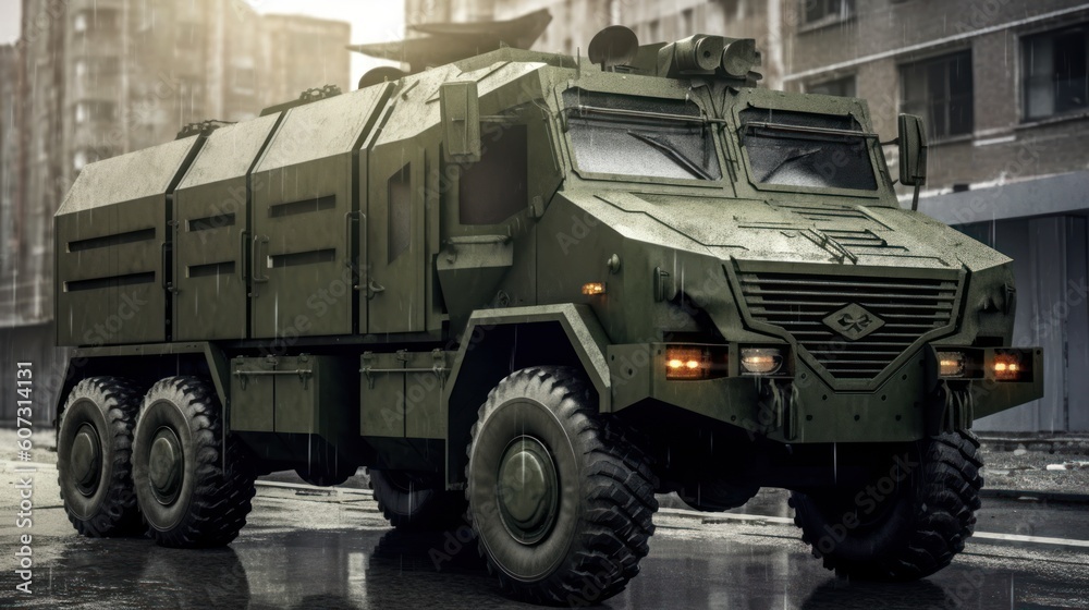 Military Armored Transport Vehicle