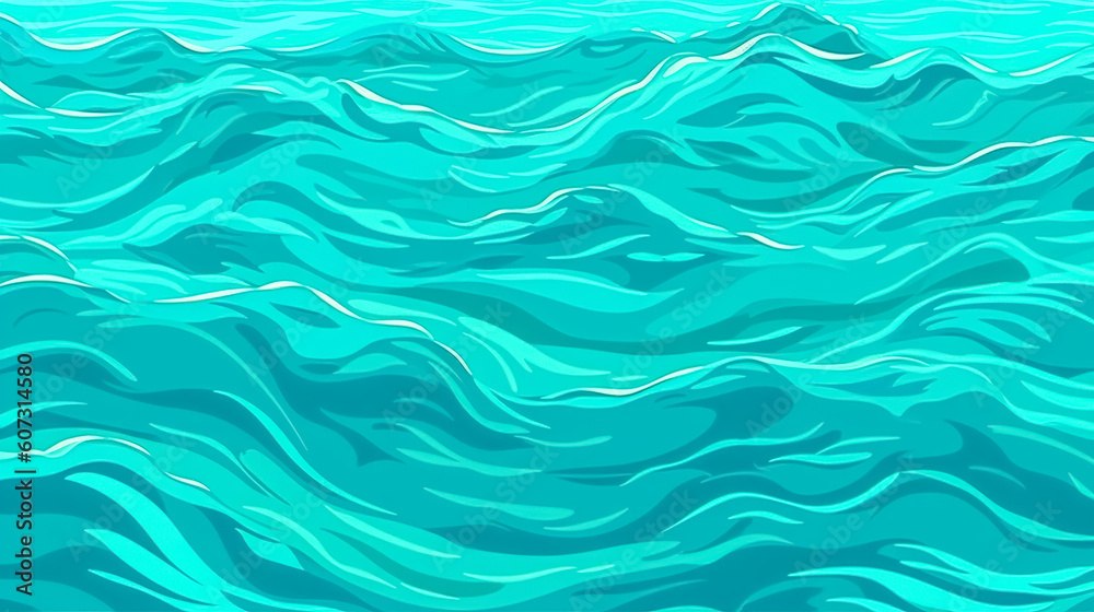 Painted background with water waves, generative AI. Painted background with water waves, generative AI.