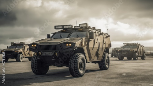 Military Armored Transport Vehicle