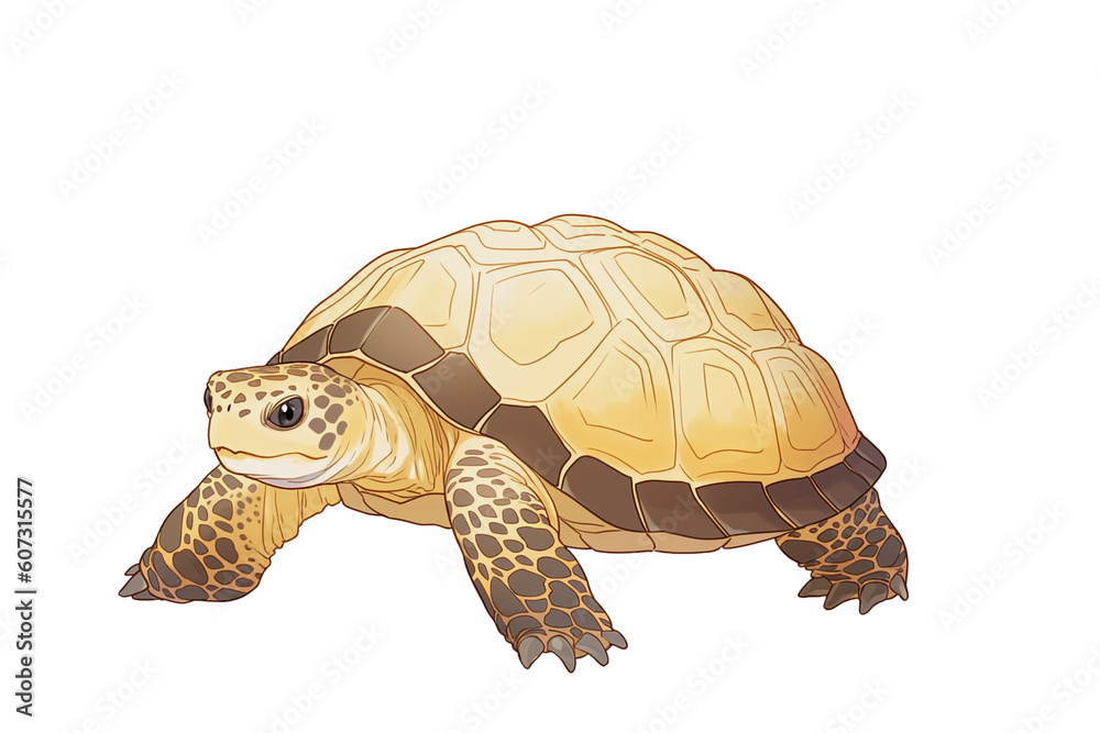Naklejka premium turtle isolated on white background
